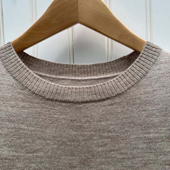 Lauren Manoogian Pleat Shift Dress Aspen Sz 2 Medium NWT Alpaca Wool $625 Taupe - Picture 7 of 16